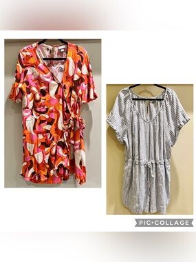 Bundle of 2 NWOT Rompers Size 1X
